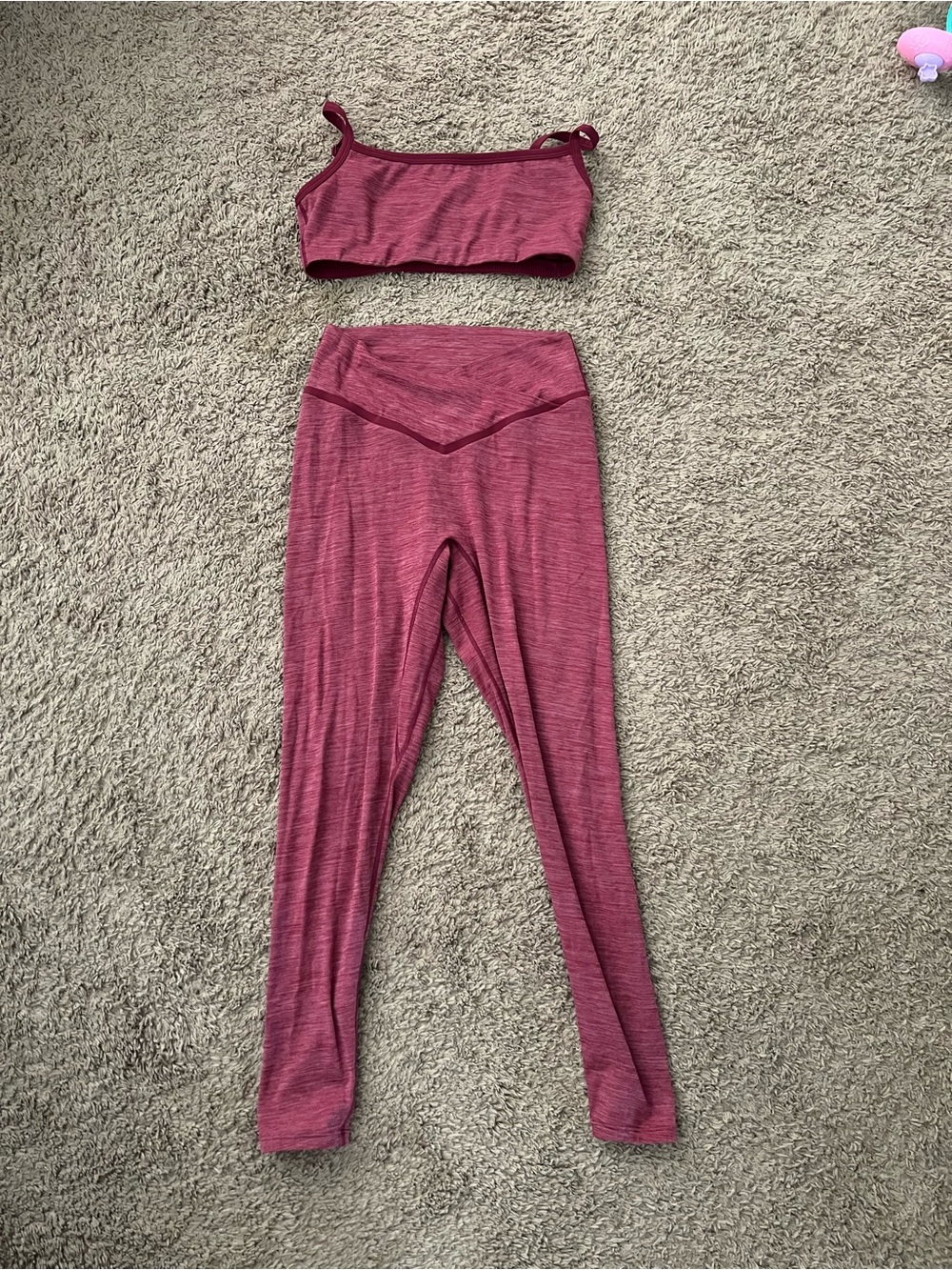 Vitality Daydream Athletic Set in Sangria Marl